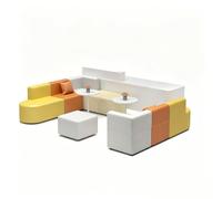 Modular Sectional Sofa, L-Shaped Couch, Multi-Color Soft Set PU Leather Upholstered for Office Waiting Room and Classroom Furniture(1.8x2.4m)