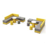 Modular Sectional Sofa, L-Shaped Modular Reception Sofa Set, for Office Lobby, Waiting Area, Meeting Room(8)