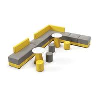 Modular Sectional Sofa, L-Shaped Modular Reception Sofa Set, for Office Lobby, Waiting Area, Meeting Room(9)