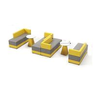 Modular Sectional Sofa, L-Shaped Modular Reception Sofa Set, for Office Lobby, Waiting Area, Meeting Room(7)