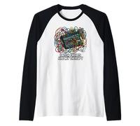 Modular Synthesizer Patch Cables Are My Therapy Camiseta Manga Raglan