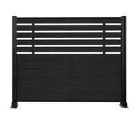Modular WPC Privacy Screen Panels de pantalla para Patio al aire libre, cubierta y balconía. Semi-Open Design bloquea las vistas permitiendo ventilación. Madera compuesta duradera con los puestos de a
