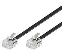 Goobay Cable modular RDSI 2 conectores RJ11, 4 pines, completo, 6 m, negro