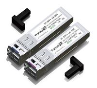 Módulo 10G BiDi SFP+ de 20 km - Módulo BiDi SFP+ de 10 GBase 1270 nm TX 1330 nm RX y BiDi SFP+ transceptor 1330 nm TX 1270 nm RX, LC de modo único SFP+ módulo DDM para Cisco Mikrotik Ubiquiti