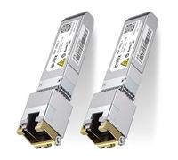 Módulo 10GBase-T RJ45 SFP+, transceptor de cobre 10G SFP+ RJ-45 para Cisco SFP-10G-T-S, Ubiquiti UniFi UF-RJ45-10G, Mikrotik, Fortinet, Netgear, D-Link, Supermicro, TP-Link (CAT.6a/CAT7, 30m) Paquete de 2