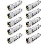 Módulo 10GBase-T RJ45 SFP+, transceptor de cobre 10G SFP+ RJ-45 para Cisco SFP-10G-T-S, Ubiquiti UniFi UF-RJ45-10G, Mikrotik, Fortinet, Netgear, D-Link, Supermicro, TP-Link (CAT.6a/CAT7, 30 m) 10