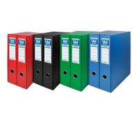 Módulo 2 Archivadores 2 mm Color A4 65mm Con Tarjetero Azul Fsc Unicolor Unisystem