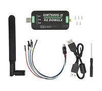 Módulo 4G DONGLE, Adaptador USB SIM7600G H 4G DONGLE LTE, Comunicación de Interfaz USB UART, Soporte 2G 3G 4G 50Mbps Uplink 150Mbps Downlink, con Antena Giratoria Tres Indicadores