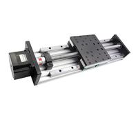 Módulo actuador lineal de eje lineal manual con guía de movimiento de doble riel, mesa y husillo de bolas de alta resistencia con motor Nema34(1100mm Stroke)