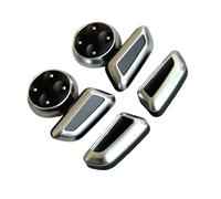 Módulo Ajuste Asiento Ajuste para A4 Q5 A5 A6 A7 Q3 Q7 2013 Beler 6 Piezas de Ajuste de Asiento de Coche de plástico Interruptor de Control Cubierta de botón embellecedor Interruptor Control Asiento