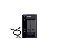 QNAP TR-002 caja para disco duro externo Carcasa de disco duro/SSD Negro 2.5/3.5"