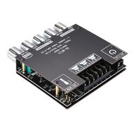 Módulo amplificador de audio inalámbrico - Módulo amplificador estéreo de 2.1 canales con subwoofer,subwoofer de 100 W con receptor inalámbrico para eventos al aire libre, estudio en casa, teatro y