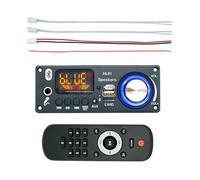 Módulo amplificador de audio - PCB ABS 130 x 49 mm | Placa amplificadora 2 x 80 W MP3 | Receptor de audio inalámbrico para coche con micrófono FM Soporte para altavoces DIY sistemas de sonido de
