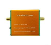 Módulo amplificador de bajo ruido, metal de alta ganancia de 20 dB, 100 kHz-6 GHz, amplificadores RF de banda completa, cabeza hembra para receptor de control remoto para radio FM (con batería)