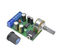 Módulo amplificador de música estéreo de doble canal compacto con chip TDA2822M, entrada auxiliar de 1,5 W x 2 salidas para proyectos, módulo amplificador estéreo