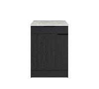 Módulo bajo anna de 60cm 1 puerta y 1 cajón negro