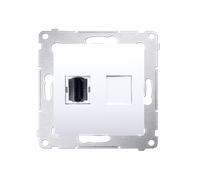 MÓDULO BLANCO 1X ENCHUFE HDMI PREMIUM 54 DGHDMI.01/11