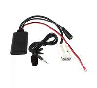 Módulo Bluetooth para coche con micrófono manos libres, conector de 12 pines, adaptador auxiliar automático,