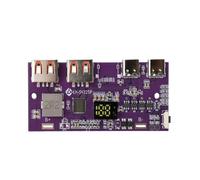 Módulo Cargador de Batería de Litio y Plomo-Ácido con LED, Doble USB, Micro-Tipo/Tipo C, Compatible con QC2.0/QC3.0/QC4.0 A