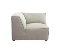 Miliboo - Módulo de esquina central para sofá (tejido chenilla), color beige