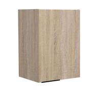 Miroytengo Módulo Cocina Arko Superior Estilo Industrial en Color Roble Áspero y Negro con 1 Puerta y 1 Estante Interno 40x58x36 cm
