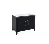 sweeek-Módulo cocina exteriorde acero, 80cm, Grimaud, Negro, 70x46x51 cm | Grimaud