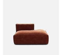 Módulo con ángulo derecho para sofá modular, en pana vintage, SEVEN. Talla ángulo derecho. Color Terracota