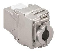 Módulo conector de red Goobay 95900 RJ-45 Cat6a STP plano plata