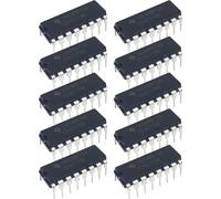 Módulo contador de décadas: componente de circuito, salidas de distribuidor de impulsos, 10 chips decodificados | ideal para uso de estudiantes de ingeniería.