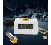 Módulo contador electrónico de 5 dígitos BEM para sistemas de control industrial PLC, rango de conteo 0-99999, interruptor de proximidad de inducción magnética, alimentación de batería