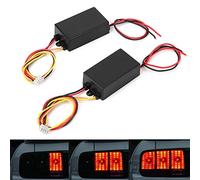 Módulo Controlador de Luz Trasera Secuencial para Señal de Giro de Automóvil, Cajas de Control de Flash Dinámico para Vehículos Universales 12 V - Luces de 3 Pasos para Entusiastas del (DC12V)