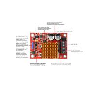 Módulo Controlador de Motor de Puente H de Alta Potencia de 30 A, Fuente de Alimentación Controlador de Velocidad PWM de 12-30 V CC, Controlador de