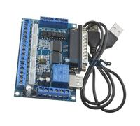 Módulo controlador de motor paso a paso MACH3 de 5 ejes con optoacoplador y placa de máquina de grabado aislada de 12 V-24 V