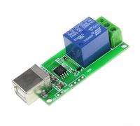 Módulo controlador de relé USB 1 canal 5V entrada con bloque de terminales y opciones de alimentación de enchufe para un uso confiable de infraestructura inteligente