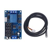 Módulo Controlador de Temperatura 4 Cables PWM, Operación de Voltaje Amplio 12V, Controlador Ventilador PC - Apagado a Baja Temperatura, Instalación Fácil, Amplio Rango de