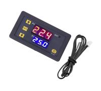 Módulo Controlador de Temperatura con Sonda Impermeable Interruptor de Termostato con Pantalla Digital de Alta Precisión -50-110 ℃ 24 V Accesorios Profesionales (12V)