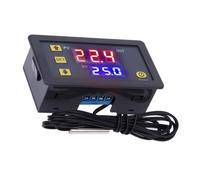 Módulo Controlador de Temperatura con Sonda Impermeable Interruptor de Termostato con Pantalla Digital de Alta Precisión -50-110 ℃ 24 V Accesorios Profesionales (24V)