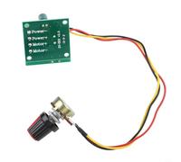 Módulo controlador de velocidad de motor CC, regulador de voltaje ajustable de 1,8 V a 15 V para motores de CC de 2 A, placa PCB verde compacta de 32 x 32 x 14 mm, industrial S