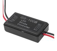 Módulo Controlador Estroboscópico - Intermitente LED Gs 100b, Luz De 12 V-24 V | Accesorio Automático Para Tanque De Motocicleta, Bicicleta Eléctrica Con Luces De Freno Traseras Para Seguridad, Via