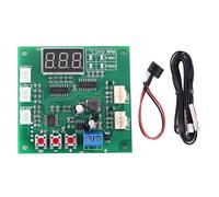 Módulo controlador PWM de 2 canales y 4 cables, regulador de temperatura de ventilador de cable CC 12 V 24 V 48 V, módulo de visualización del regulador de velocidad, para ventilador de PC/alarma