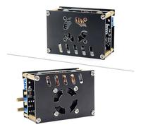 Módulo convertidor DC-DC Buck-Boost, fuente de alimentación ajustable CC/CV 0.5-32V 3A/4A 35W-50W con pantalla LCD y carcasa ABS, negro