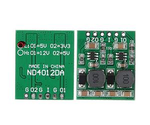 Módulo Convertidor de CC a CC de Doble Canal, Módulo Convertidor Reductor Componentes Industriales, Función de Apagado Térmico, Entrada de Voltaje Bajo/Voltaje BS/protección