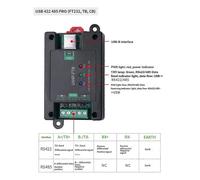 Módulo convertidor de puerto serie con riel guía DB9 macho/interfaz USB-B U4P-FT1B USB 485 PRO (FT232,