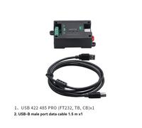 Módulo convertidor de puerto serie con riel guía, interfaz DB9 macho/USB-B, U44P-FTB USB 422 485 PRO (FT232, TB, CB)