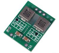 Módulo convertidor reductor de CC de doble salida verde con amplio rango de entrada de 7 V a 28 V y corriente estable de 1,5 A para proyectos de 3,3 V, 5 V, 9 V, 12 V (3,3 V + 12 V 1,5 A)