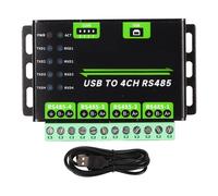 Módulo convertidor USB a RS485 de 4 canales para comunicación serie universal de grado industrial