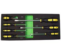 MODULO DE 7 DESTORNILLADORES PLANOS EN EVA PARA CARRO DE HERRAMIENTAS