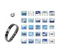 Módulo de accesorios de moda para abalorios, suministros de acero inoxidable, adecuado para joyas, juego modular de acero inoxidable