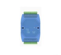 Módulo de adquisición de señal analógica de 8 canales: convertidor de 4-20mA y 0-5V a RS-485, azul, para sistemas de automatización industrial (4-20mA)