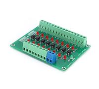 Módulo de aislamiento óptico Walfront Frecuencia de conmutación de límite 20 KHZ Convertidor aislador de 8 canales Optoacoplador Placa convertidora de señal PLC 12V a 3.3V